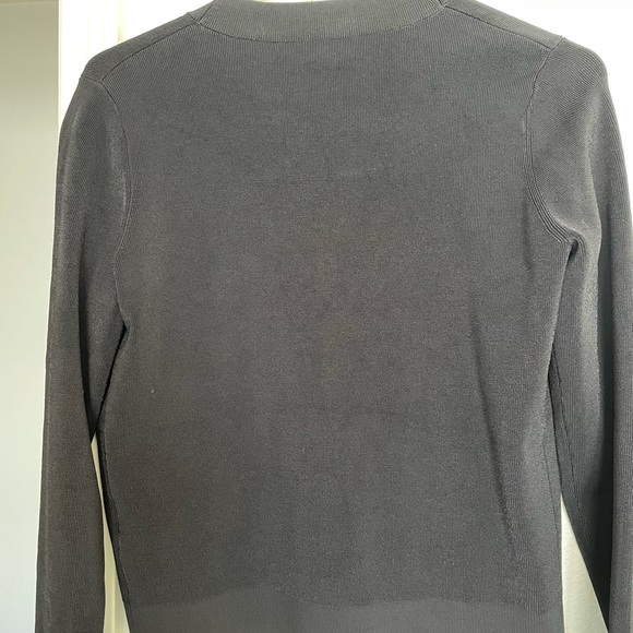 Theory Black rib crop cardi M - Picture 10 of 10